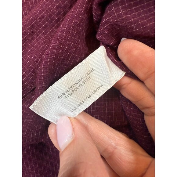 Cutter & Buck Mississippi State University Men Button-Up Shirt XL Maroon (ii109) - Picture 7 of 8